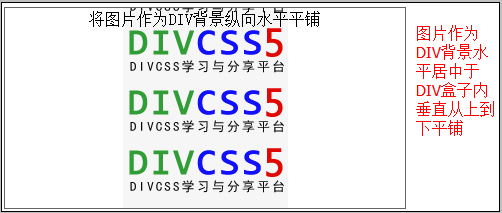 垂直平铺DIV背景图片案例