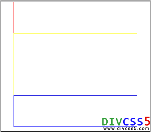 上中下结构DIV+CSS布局浏览器效果截图