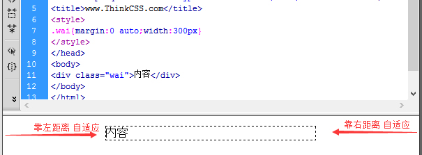 设置margin实现div 左边和右边间距为自适应 实现div布局居中