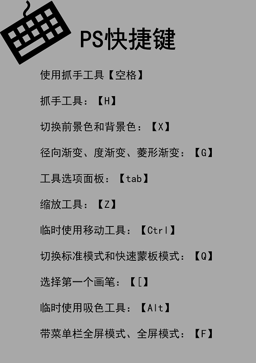 38个PS常用工具箱快捷键,找工具不慌、不忙、不乱(纯干货)