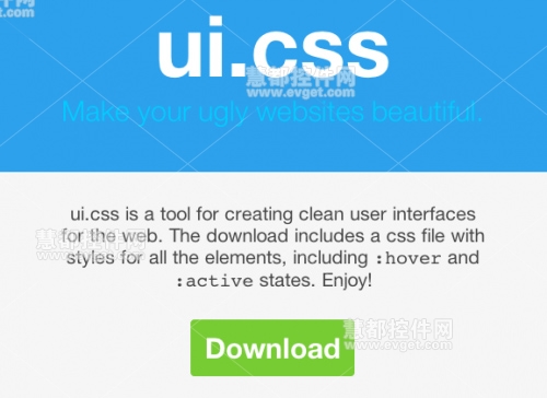 13款免费的CSS UI工具包