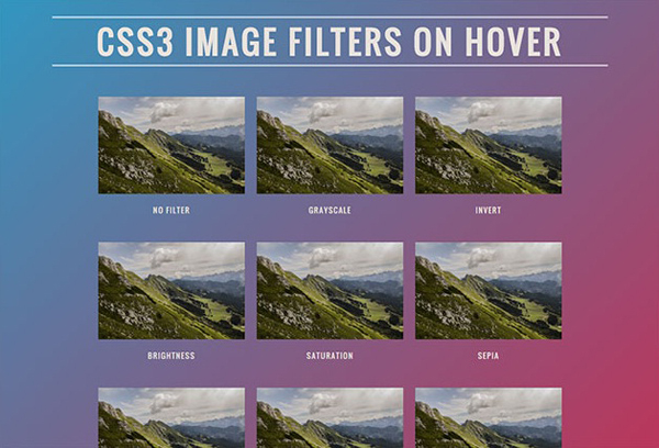 国外非常流行使用的CSS滤镜库和工具！